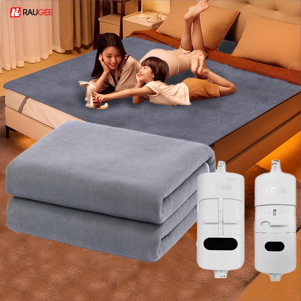 Electric Blanket 220V Heated Mattress Pad Thicker With Controller Fast Heating Body Warmer For home Blanket Heater