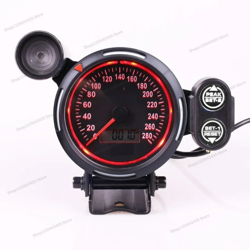 For 3.75 Inch, Odometer, Electronic Meter, Speedometer, Speedometer KMH MPH Mile-kilometer Switching
