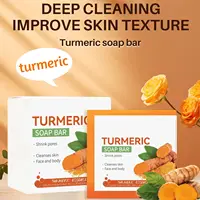 Savon au curcuma fait à la main, nettoyage du corps, éclaircissant, aisselles foncées, jambes, nettoyant pour le visage, soins pour la peau tendre, beauté 3