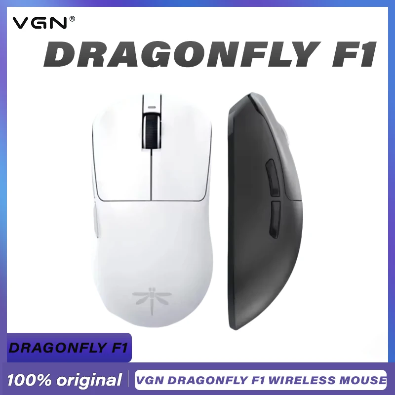 

Vgn Dragonfly F1 Wireless Mouse Dual-mode F1 Moba F1 Pro Max 2.4G Customized Gaming Office Mouse Lightweight PAW3395 Laptop PC