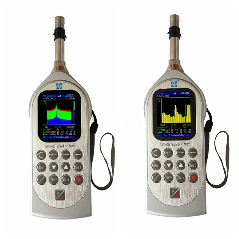 sound ferequncy meter sonometer AWA6228+ plus db measuring device noise level indicator Lpeak