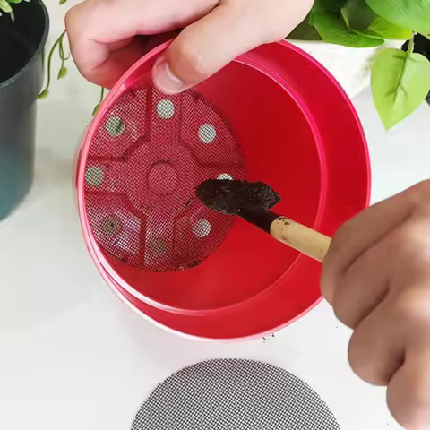 Pot Hole Mesh Pad Mat Grid Round Drainage Hole Screen for Pot Bottom Prevent Soil Loss Anti Bonsai Flower Plant Gardening Tools