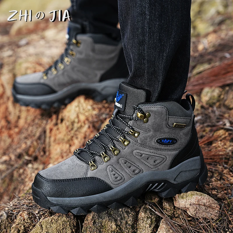 Designers Popular Sneakers Hiking Shoes Men Outdoor Trekking Shoes Man Tourism Camping Sports Hunting Shoes Trendy Mens Sneakers