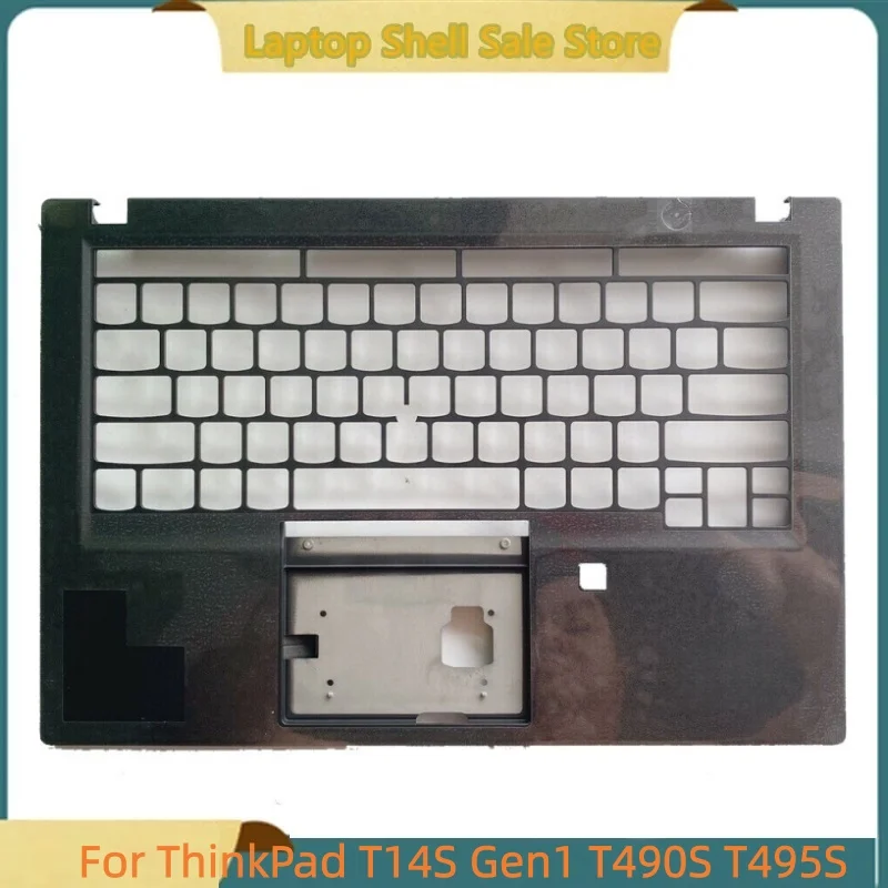 

New laptop For ThinkPad T14S Gen1 T490S T495S Upper Case Palmrest Cover C shell Fingerprint holes