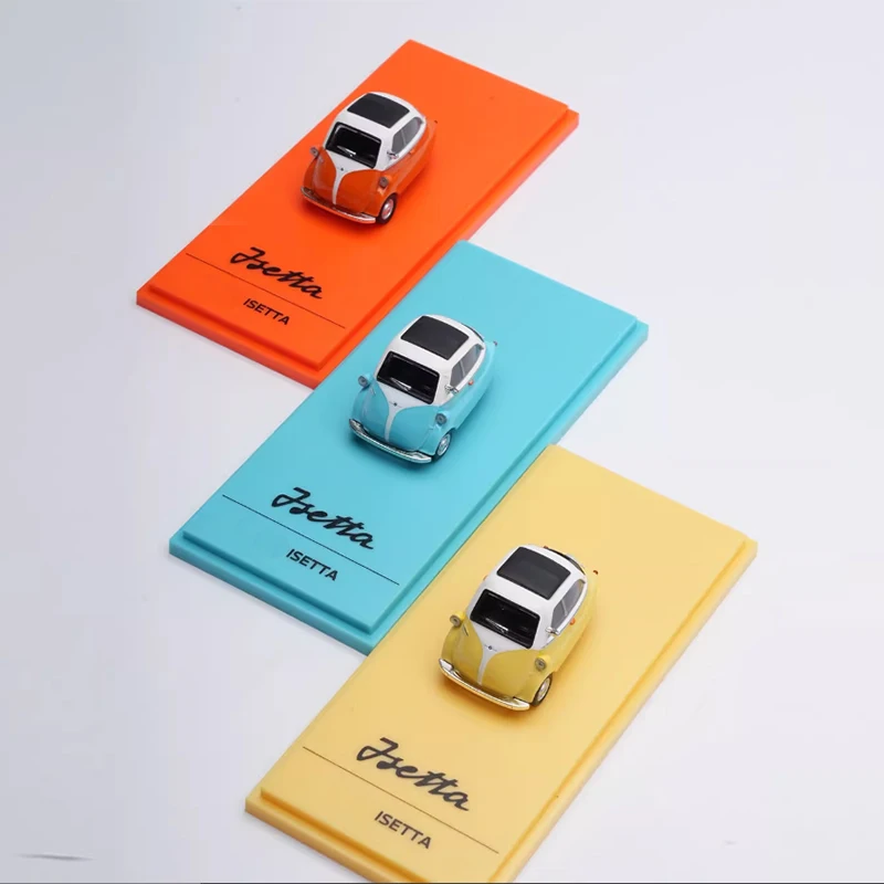

Литая под давлением оригинальная модель из сплава Isetta 1:64, имитация классического украшения, хобби, сувениры, коллекция подарков, статический дисплей