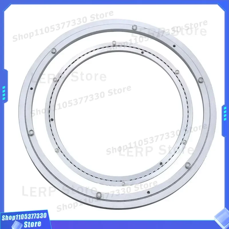 24 Inch Aluminum Lazy Susan Turntable Modern Industrial Style 360 Degree Rotating Bearing Four Point Contact Slewing Ring