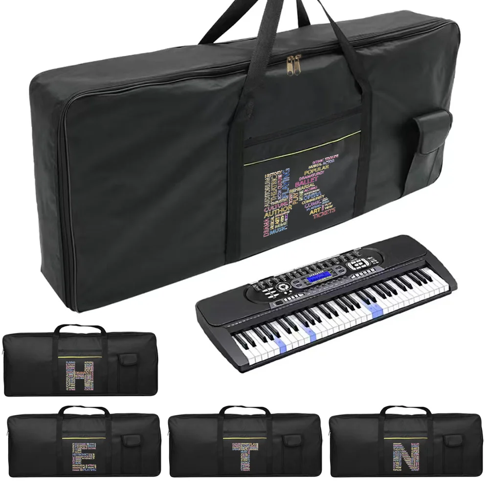 

Electronic Organ Bag Portable 61 Keys Electronic Keyboard Bags Text Series Instrument Dustproof Protection Pack Durable