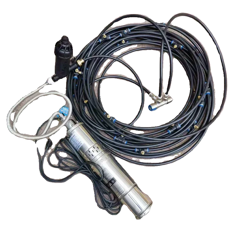 

Pig cattle, duck house farm cooling artifact enclosure spray site dust removal spray atomizing nozzle system equipment