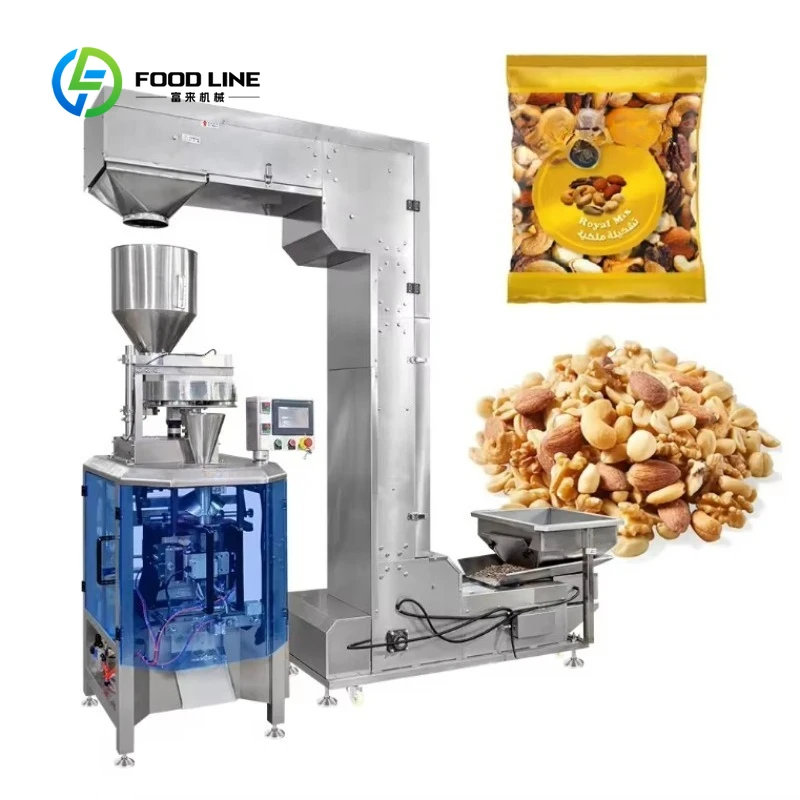 Full Automatic Customized Vertical Granule Packaging Machine Rice Nuts Beans Snacks Biscuits Auto Seal High Speed