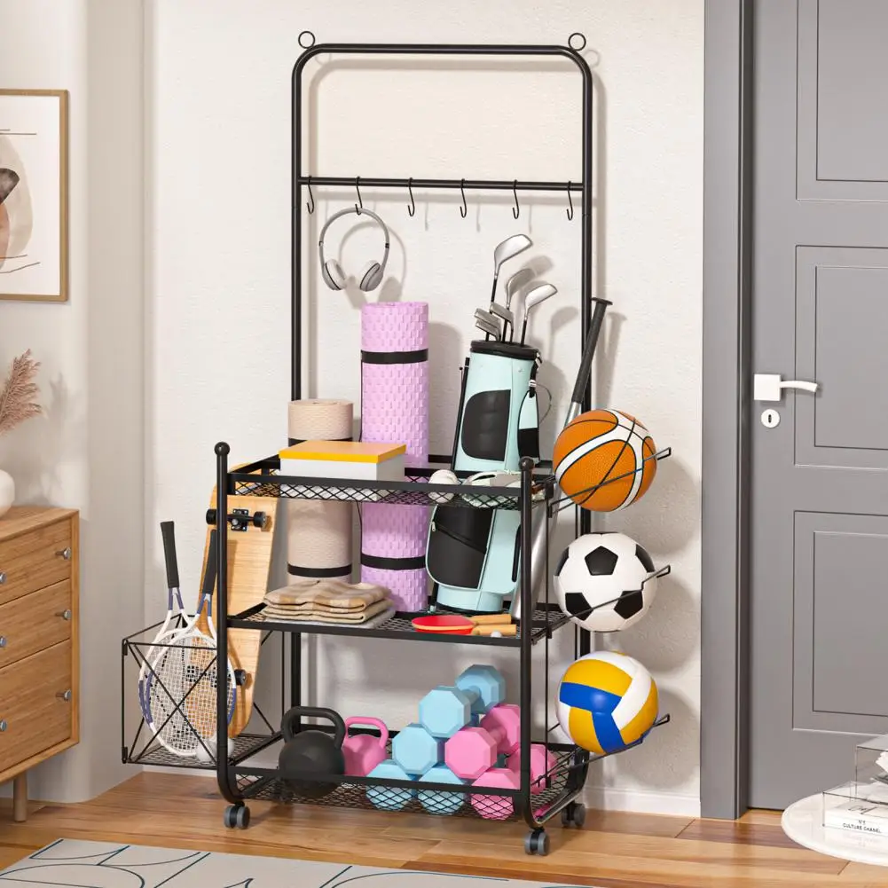 

Подставка для гантелей, стеллаж для хранения ковриков для йоги, весовая стойка для домашнего спортзала для гири, пенопластовый ролик, органайзер для тренировочного оборудования с H