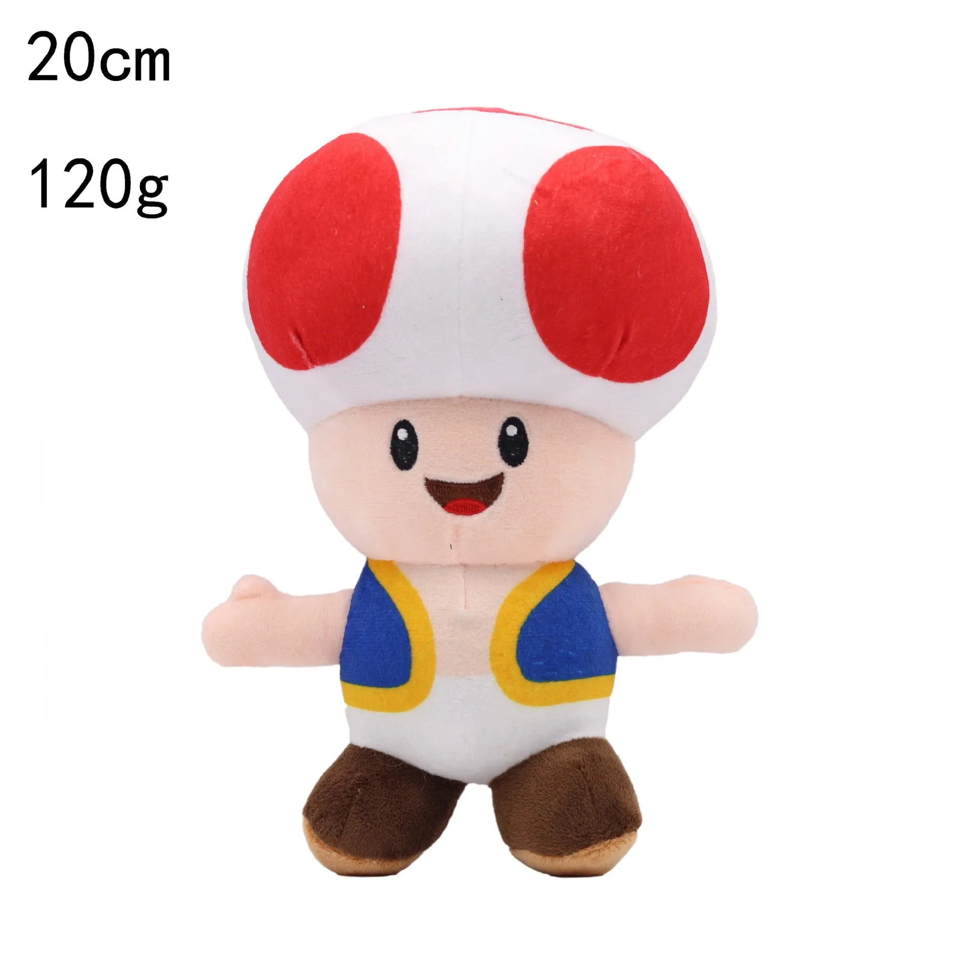 Gioco Mario peluche Cartoon Yellow Star Fire Flower Princess Peach Toad Goomba Toadette Koopa Mario Classic Game bambole di peluche