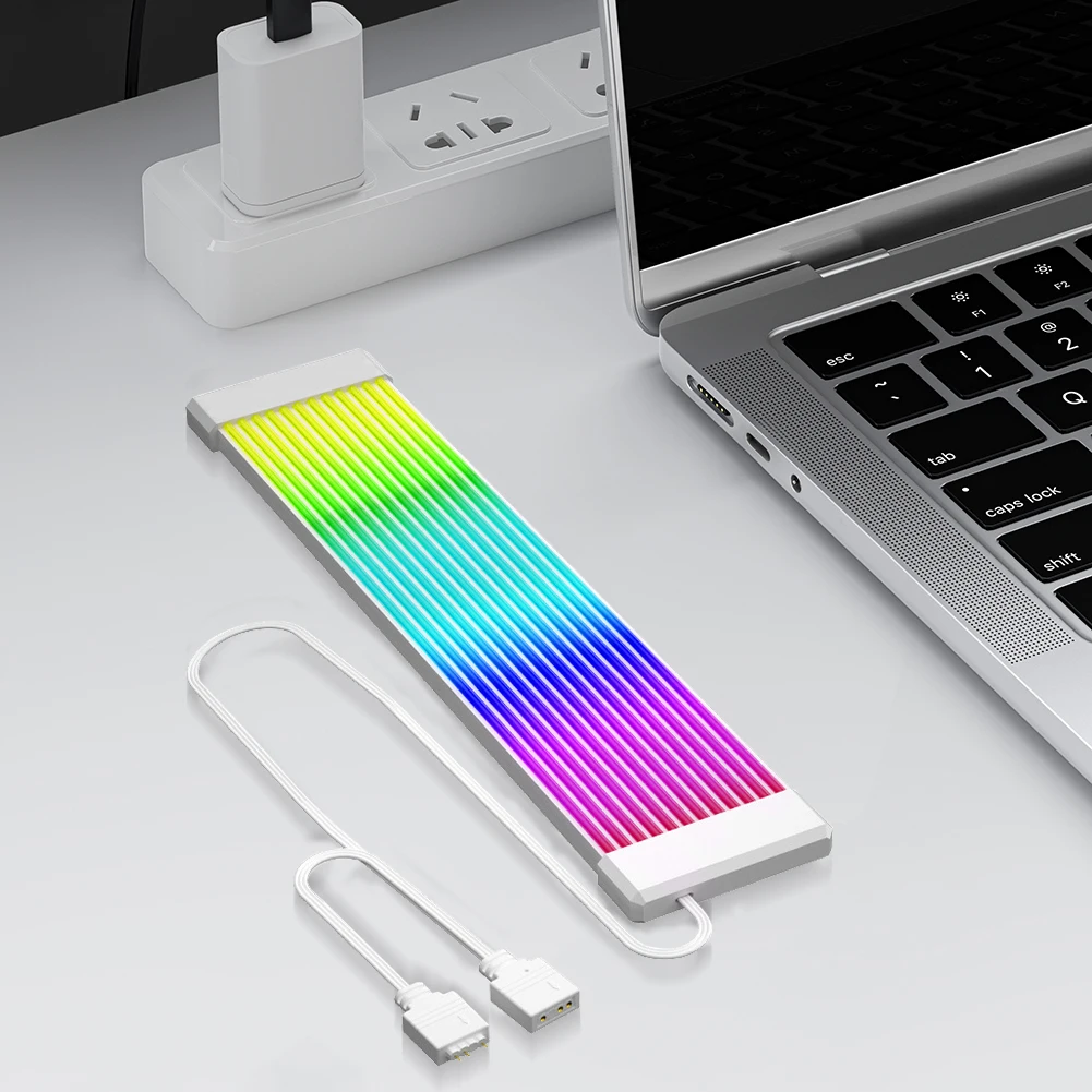 5 فولت 3Pin ARGB مزامنة كابلات الكمبيوتر 8Pin 24Pin PSU RGB ملحقات كابلات مرنة LED قطاع ضوء لتقوم بها بنفسك عدة لإمدادات الطاقة الكمبيوتر