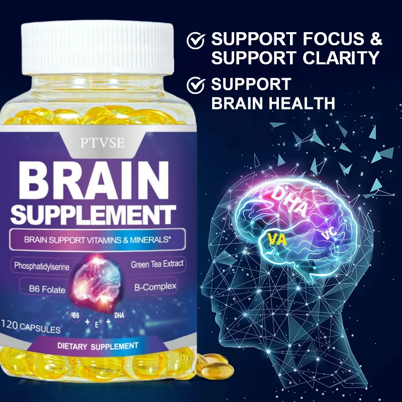 Nootropic Brain Supplement Capsules Improves Brain Memory Natural Neurocognitive Enhancement Brain Booster Supplements