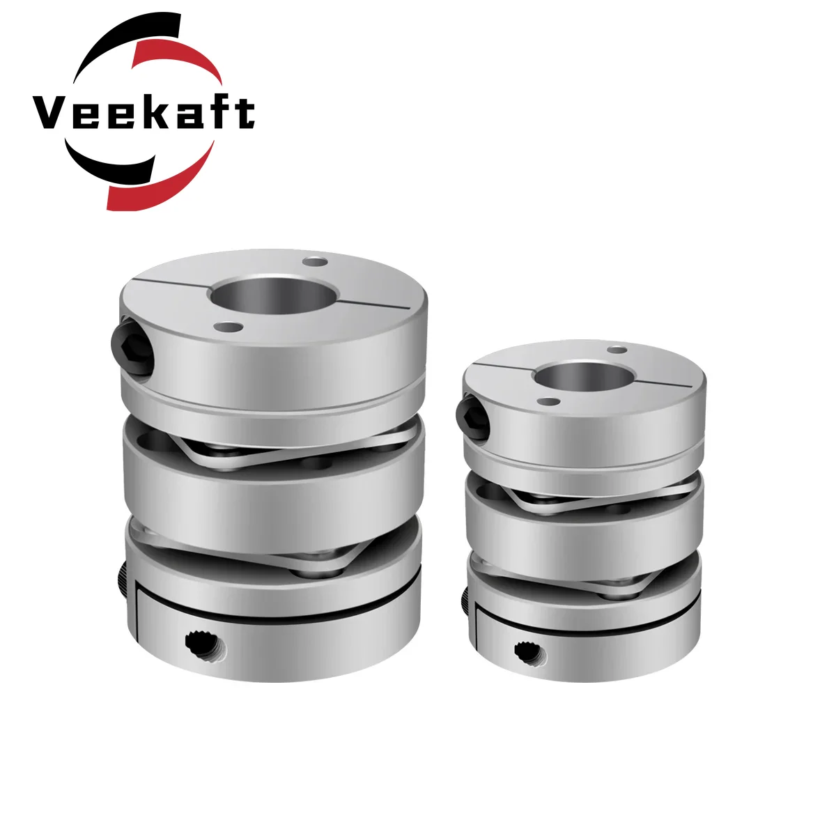 Aluminum alloy D19L26 double diaphragm coupling elastic connector D19mm L26mm ball screw step servo motor encoder computer