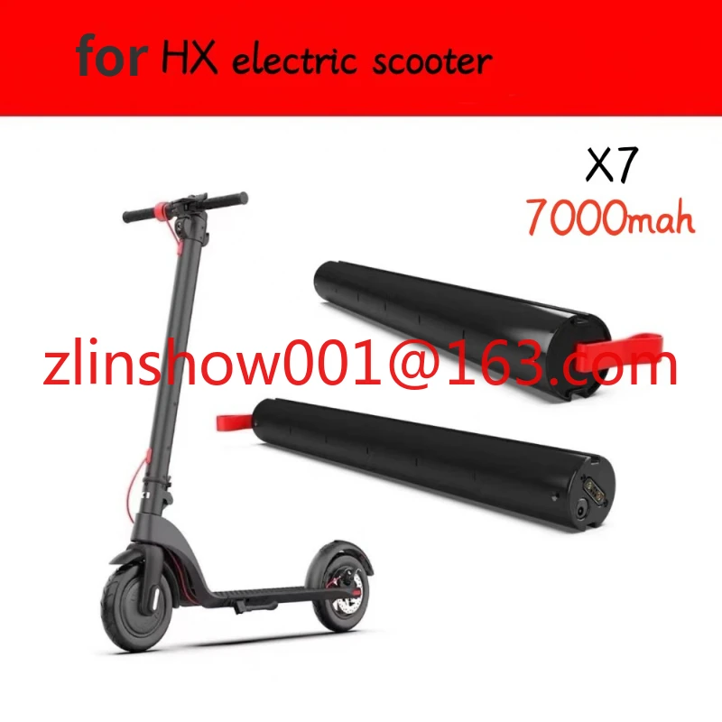 HX-X7 electric scooter upgraded with 7000mah 36V dedicated battery with large capacity