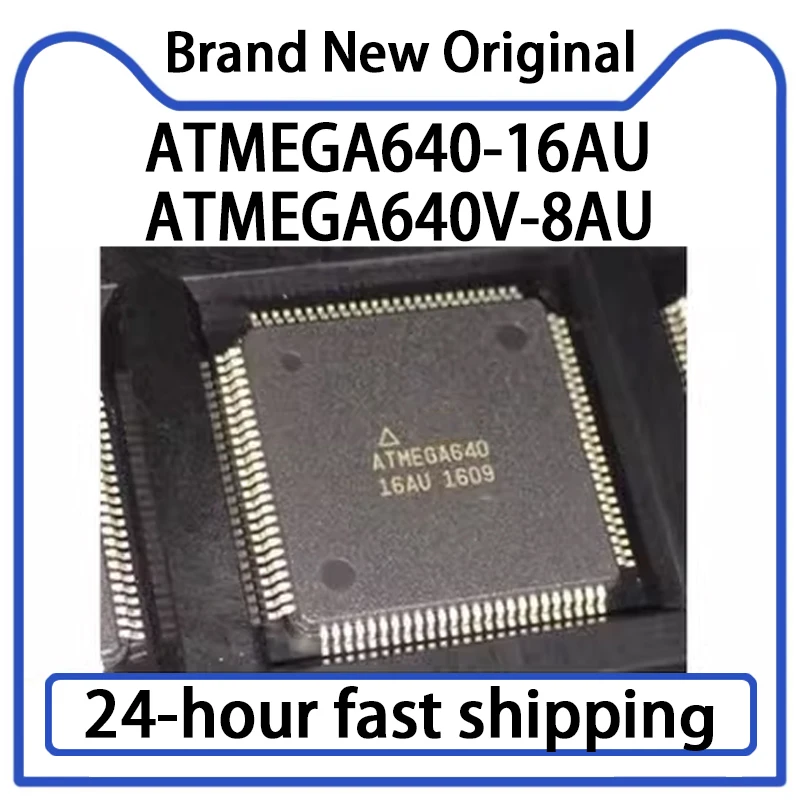 1PCS NEW ATMEGA640-16AU ATMEGA640V-8AU ATMEGA640 Packaged QFP-100 Original Microcontroller Chip IC in Stock