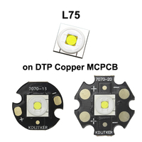 L75 50W 13A 3800 Lumens 6500K SMD 7070 LED Emitter Flashlight DIY High Power Torch Hunting Light