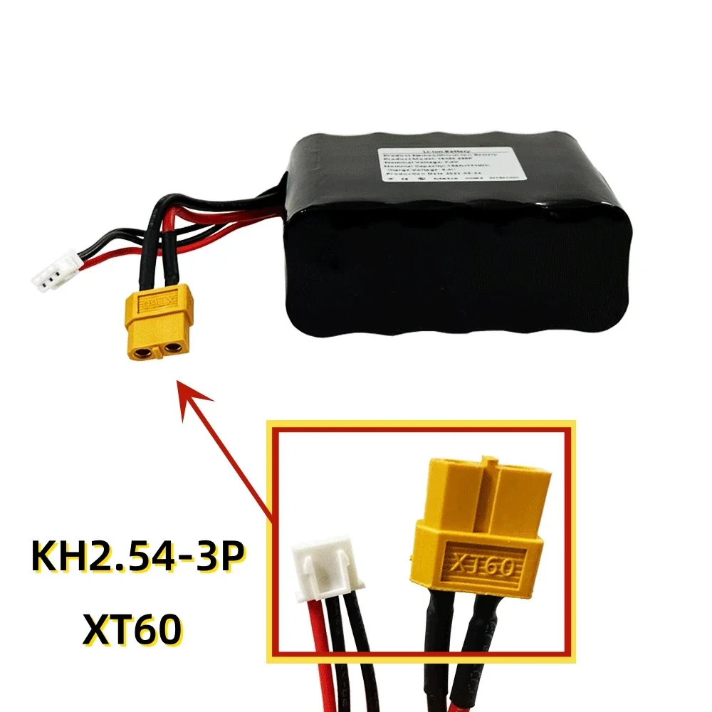 7.4V 15Ah 2S5P 15000mAh High Capacity UAV Rechargeable Li-ion Battery for Various RC Airplane Quadrotor