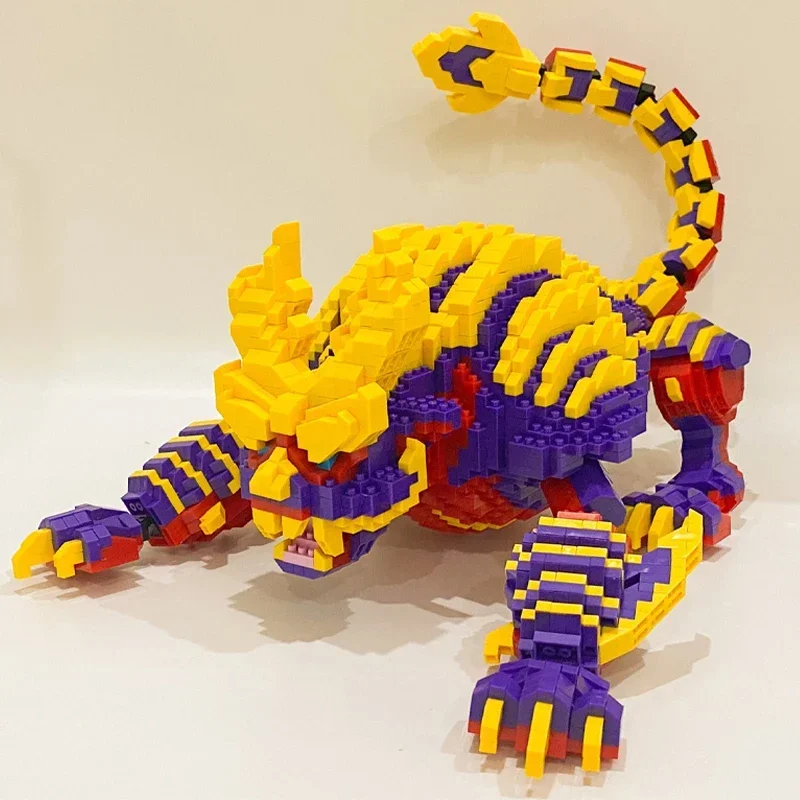 SC 9004 Magaimagado Scorpion Monster Attack Warrior Hunter Army Weapon Animal DIY Mini Diamond Blocks Bricks Building Toy No Box