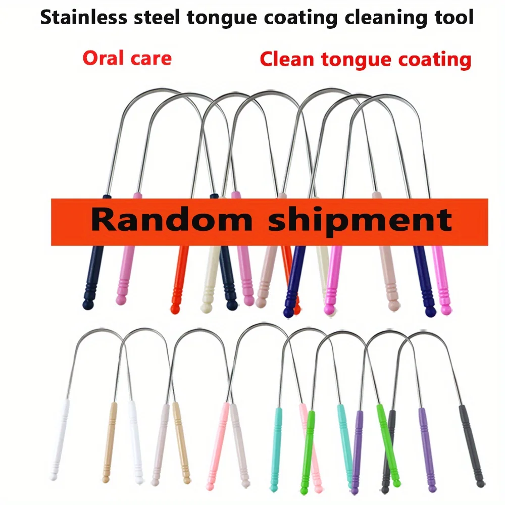 1pc Stainless Steel Tongue Scraper - Reusable Oral Care Tool for Cleaning Tongue Coating,Tongue Brush & Cleaner for Men & Women