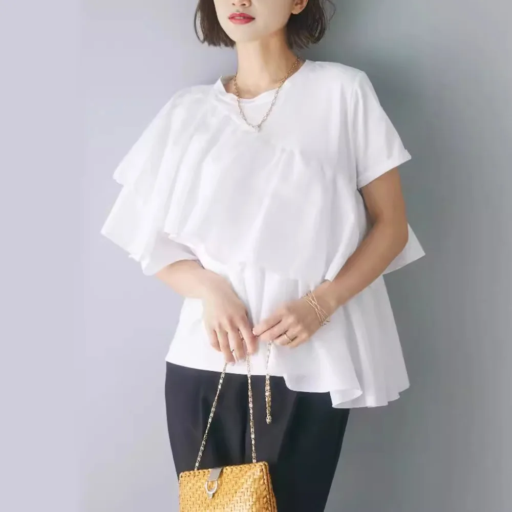 

New Style Short sleeved Fashion Women's Top Women's Short sleeved Shirt