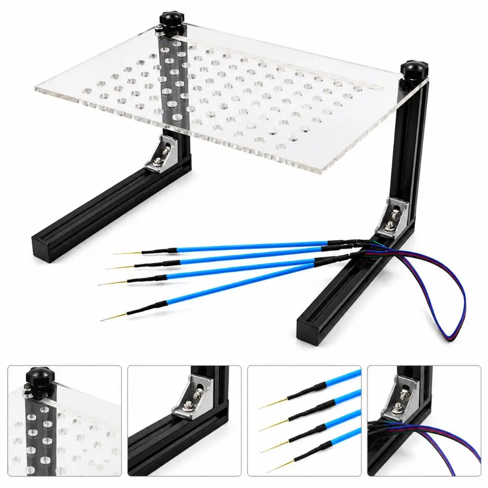 New Aluminum Frame BDM Frame Acrylic Plate Adjustable Height ECU Test Bench Car ECU Tool for Auto ECU Programming