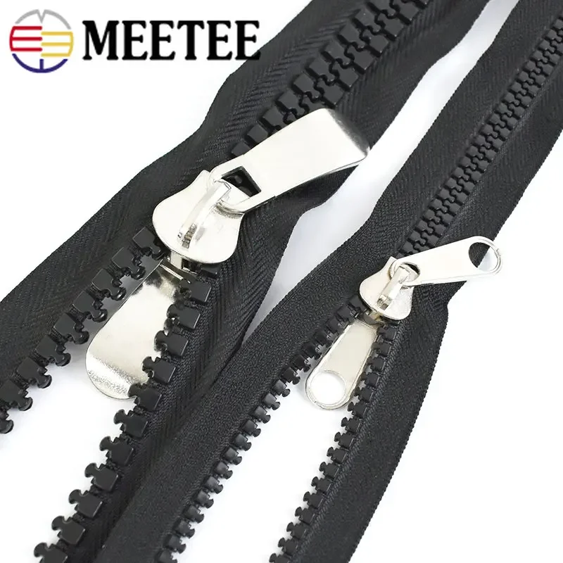 5/10/20Pcs 5# 8# 10# Zipper Slider Puller for Resin Zippers Tape Double Sided Pull Tab Zip Head Bag Tent Clothew Sew Accessories