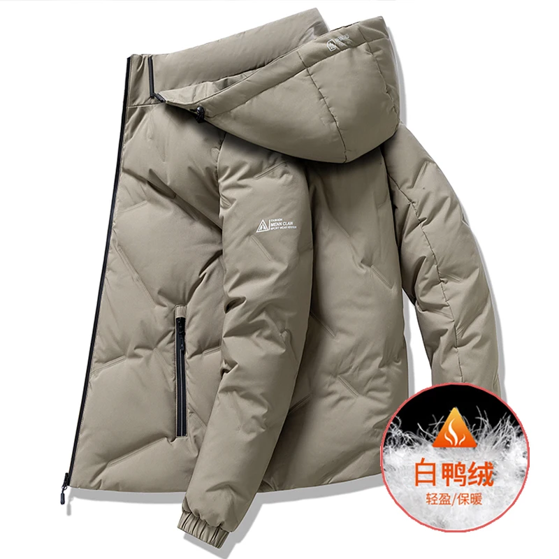 

Уличный водостойкий пуховик, мужская зимняя ветрозащитная теплая парка, мужская модная повседневная одежда, парки с подогревом