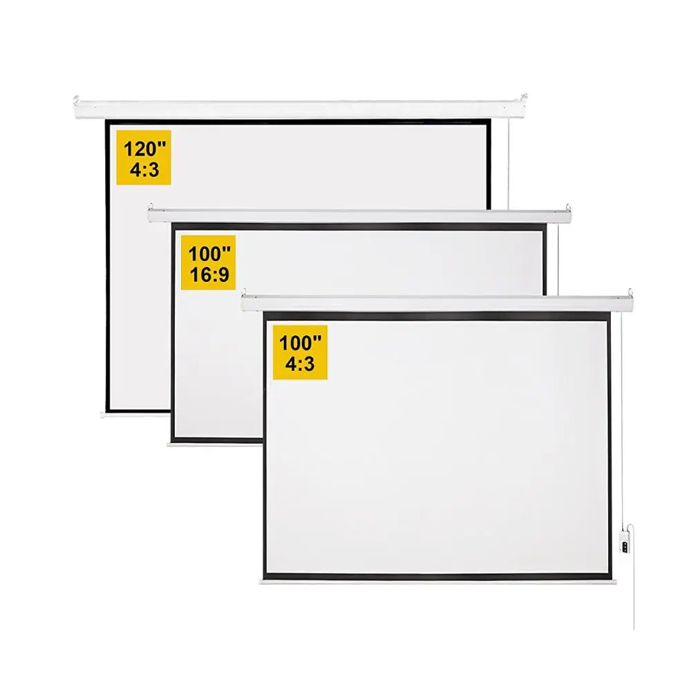 

150-Inch home theater electric projector Matt white projection screen