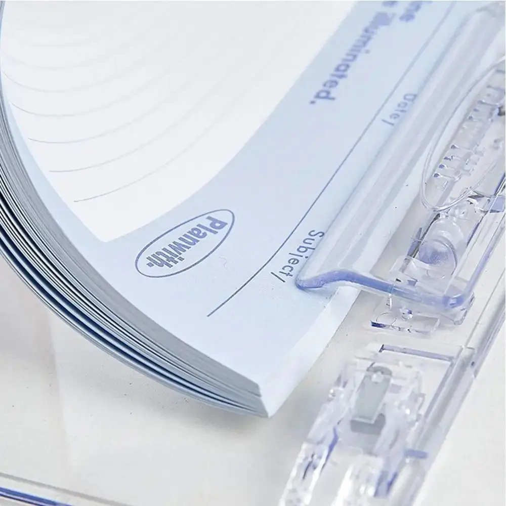 

Korean Ice Writing Clipboard Transparent Durable Paper Organizer Arcylic Stationary File Folder Business