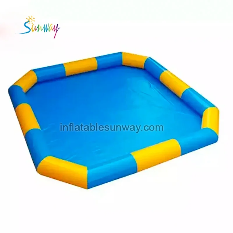 Best selling drop stitch large Water park combination inflatable square pool