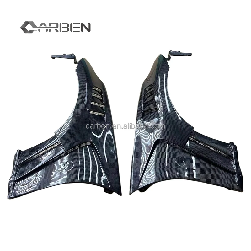 

V2 Style Carbon Fiber Vent Front Fender for 370Z Z34 2009-2015