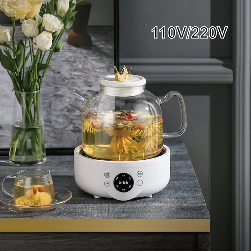 

1.5L Health Pot Home Glass Bird's Nest Machine Multi-functional Flower Teapot 9.5h Reservation Waterproof Stewing Pot 110V/220V