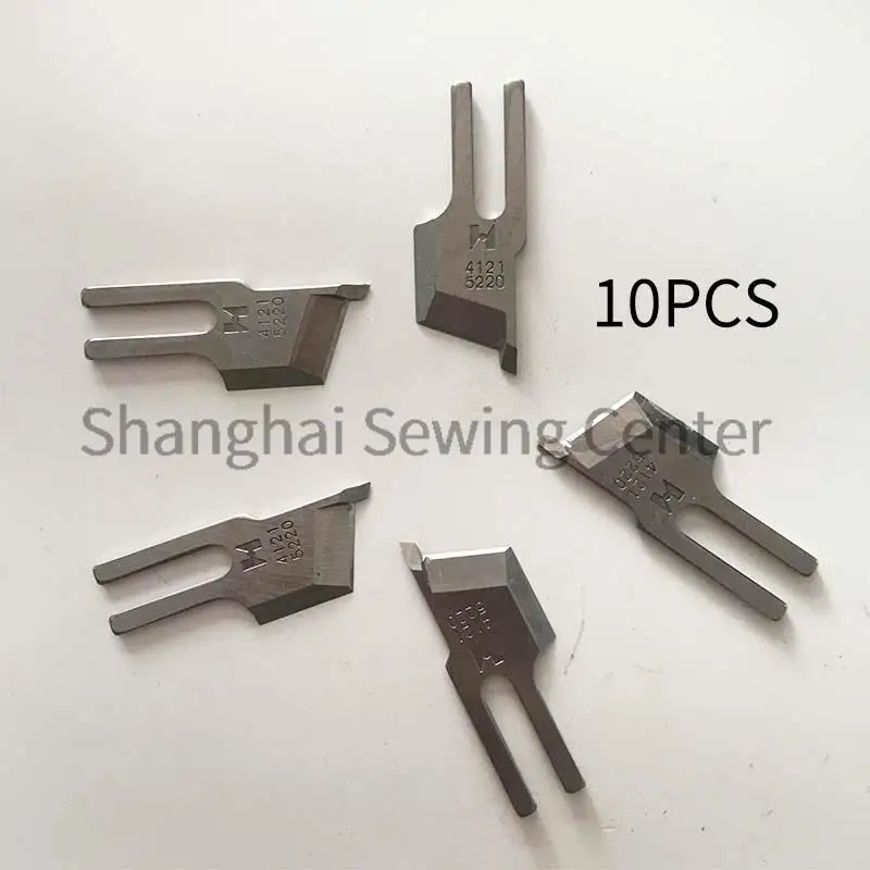 10 Pcs STRONG H Knives Counter Knife B4121-522-000 for JUKI DLM52 DLM522 DLM-522 Overlock Industrial Sewing Machine Spare Parts