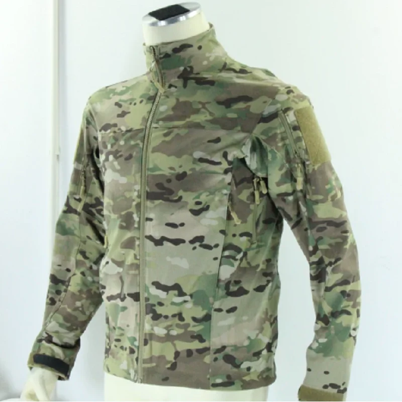 Outdoor Equipment Four Sided Elastic Jacket Top, Lightweight All-Weather Combat Soft Shell Top