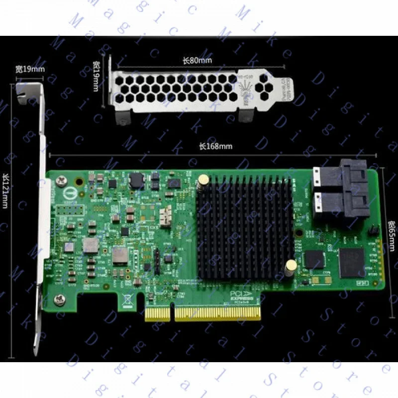 

H OEM ДЛЯ LSI MegaRAID 9341-8i Одиночная 8-портовая карта контроллера SATA/SAS PCI-E3.0 12 Гбит/с