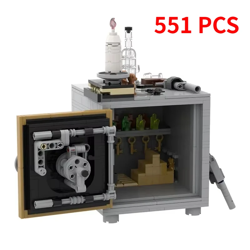 

IDEA Series Cowboy Safe Building Blocks MOC Creative Decryption Box Combination Case Assembly Model Puzzle Kid Toy Birthday Gift