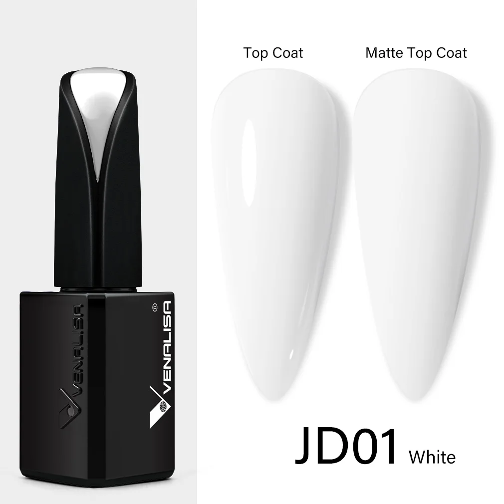 VENALISA 15ml Gel per unghie Copertura completa Altamente pigmentato Soak Off Semi permanente Vernice UV/LED Ultra lungo Indossare Nowipe Top Coat
