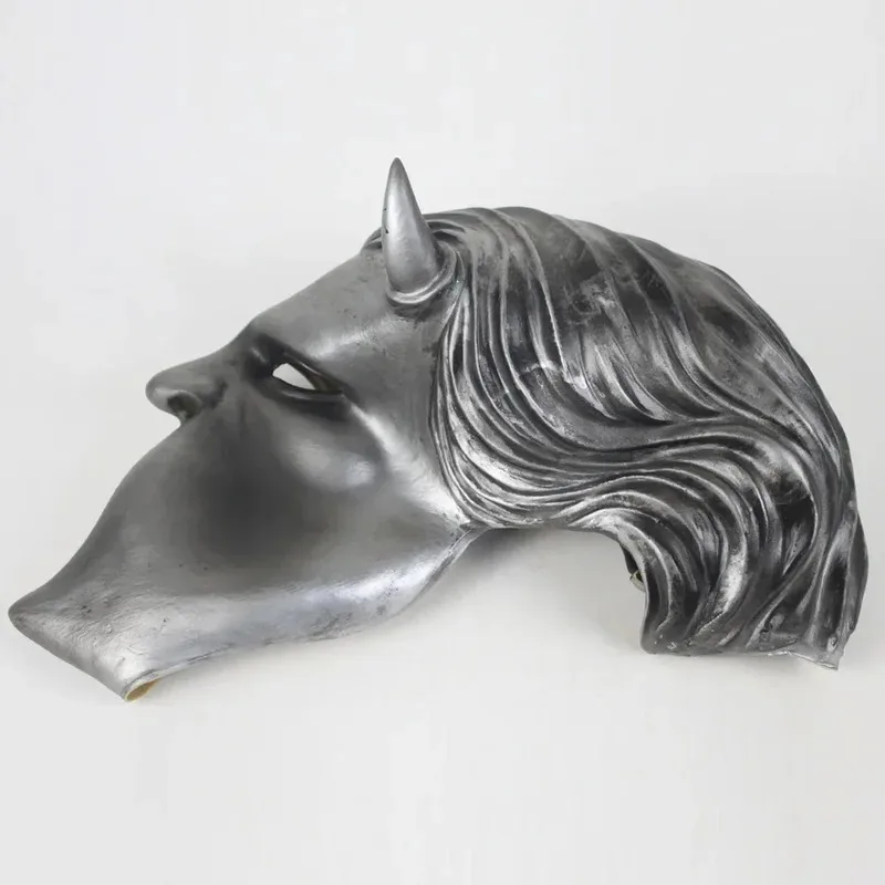 Sombrero de fantasma Rock Roll sin nombre Ghoul Band Grucifix Papa Emeri casco de látex para adultos máscara Halloween Cosplay disfraz; 6'x, 9;y'