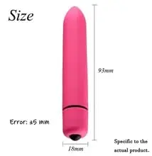 Potente Mini Bullet G-Spot vibratore giocattolo del sesso per adulti clitoride 10 velocità masturbazione (rosa)