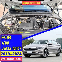 Für VW Jetta mk7 A7 2019-2024 2023 2022 2021 Front Hood Motor Abdeckung Unterstützung Hydraulische Stange Streben frühling Shock Bars Halterung