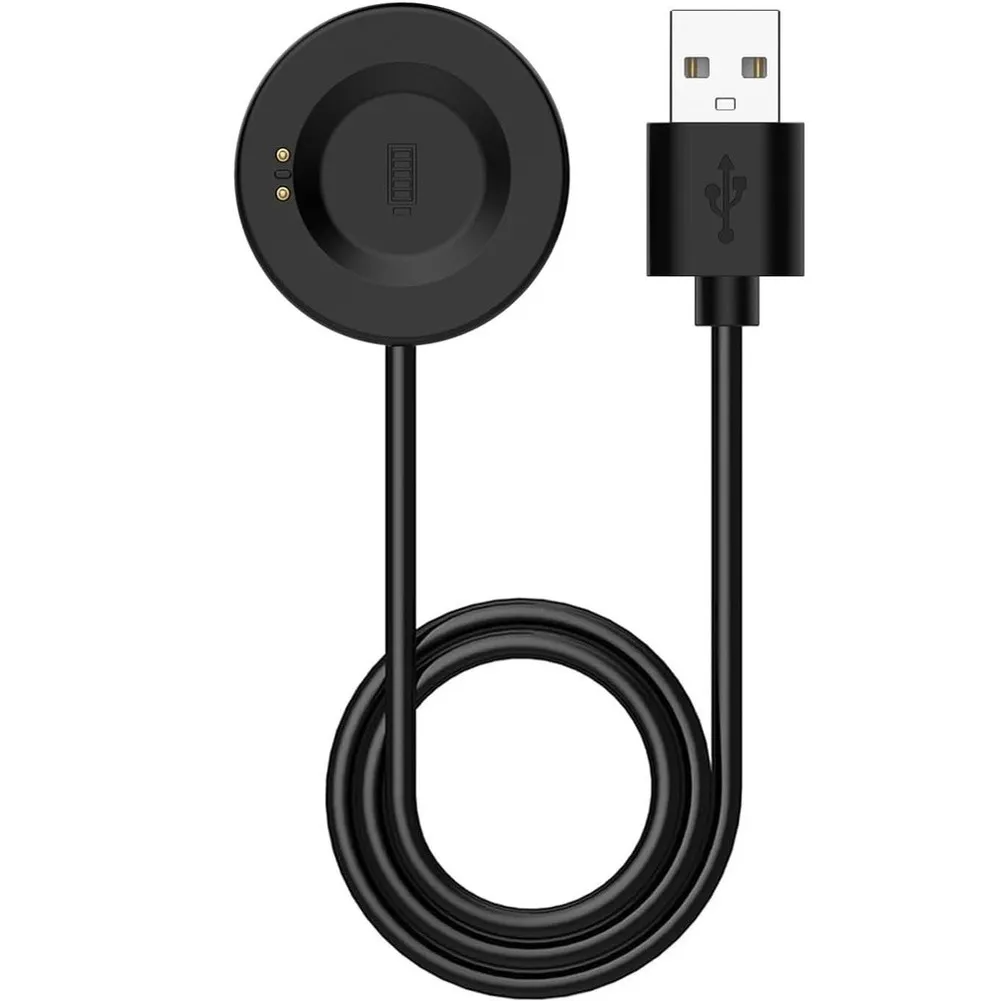 Magnetic Charging Cable 1M for Fusion 3 and Fusion 2 Smartwatch Black ABS Material Compact Reliable Everyday Use