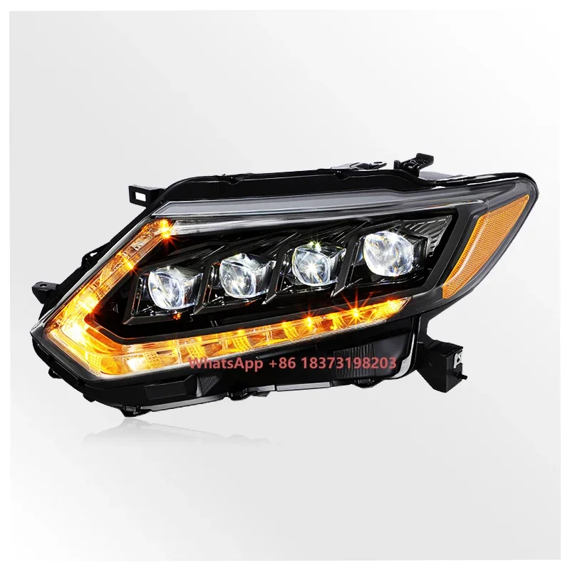 DRL Lamp Car OEM Car Head Light Modify Semi-assembly LED Xenon Headlight for Nissan Rogue X-TRAIL 2014 2015 2016 2017