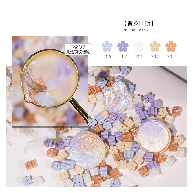Gemengde Kleur Glitter Sakura Lakzegel Stempel Kralen DIY Gift Envelop Huwelijksuitnodiging Oude Zegel Wax Stempel Maken Gereedschap