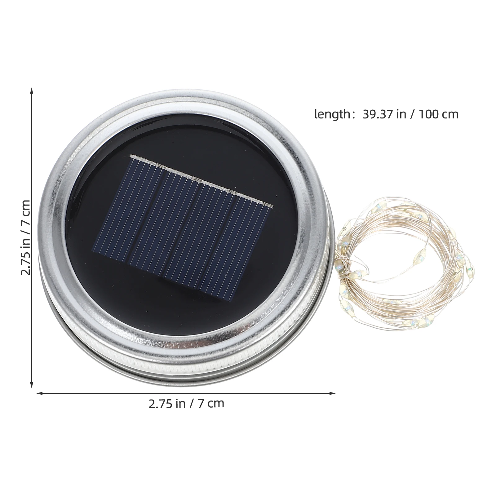 

Bottle Cap Lights Solar Powered Waterproof for Outdoor Garden Holiday String Light Lighting Festive Atmosphere