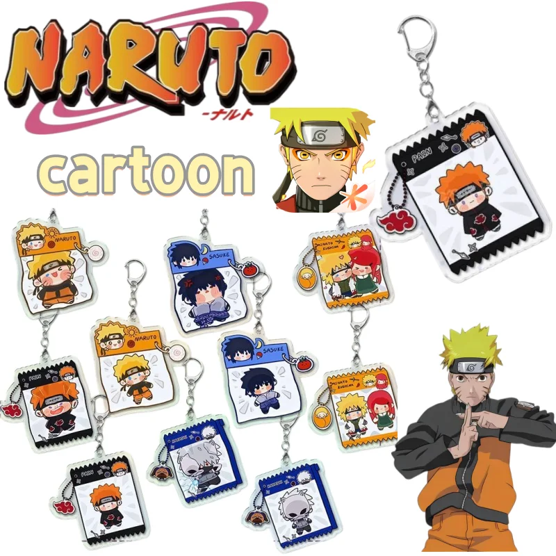 

Naruto Sasuke Uchiha and Uzumaki Naruto Keychain New Creative High-Value Fashionable Personalized Cartoon Cute Accessories Gift