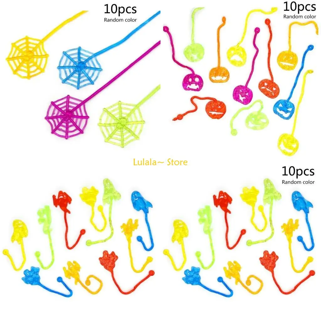 

Y4QA Stretchy Spiderweb Fidgets Can Wall Glass Tile without Kids Favor