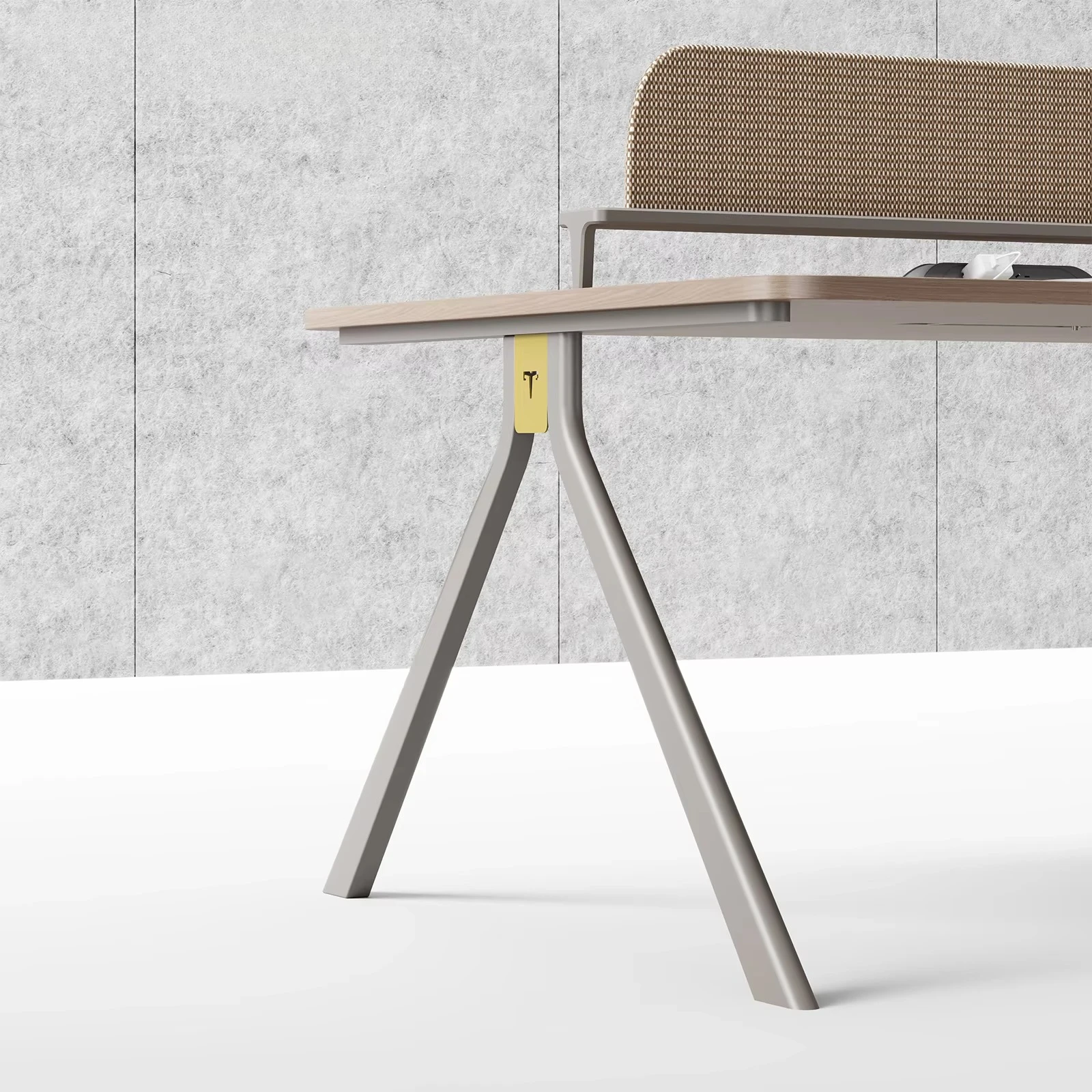@`Ergonomic Convertible Seater New Office Computer Cubicle Partition Workstation Contemporary Wood Desks with Easy Assembly