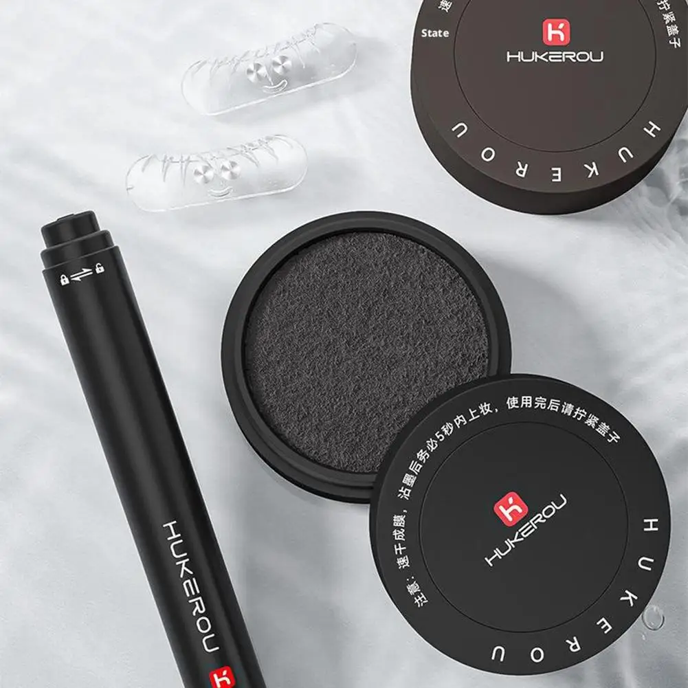 Onderste wimperstempelvoering Magnetische wimperstempel Bruine stempel met inkten Lash Kit Zwart Waterdicht Snel gereedschap en onderste oog M R1R6