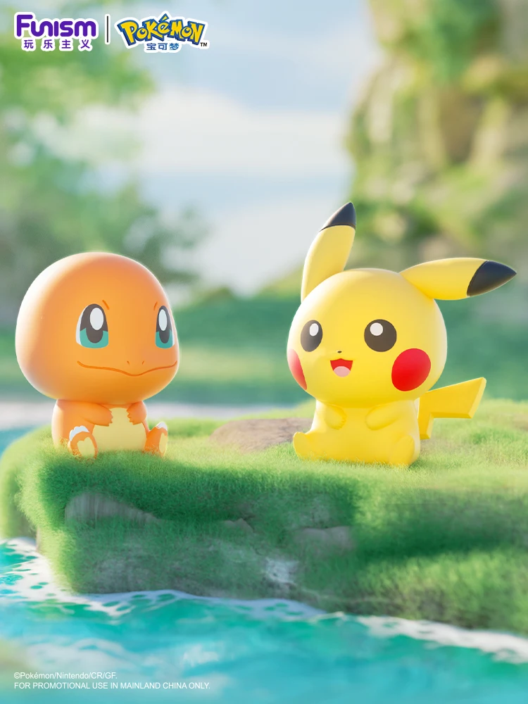 متوفر في المخزون FUNISM Pokemo PKM تمثال صغير عمل أرقام سيارة الحلي مكتب محطة العمل سطح المكتب جمع نموذج ألعاب أصلية هدية #4